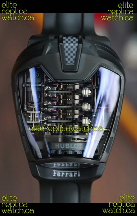 Hublot MP-05 La Ferrari Black Titanium Casing Hyper Clone Watch 