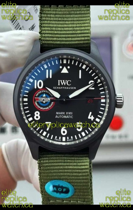 IWC PILOT'S Watch Mark XVIII Top Gun Ceramic Case Super Clone Watch 
