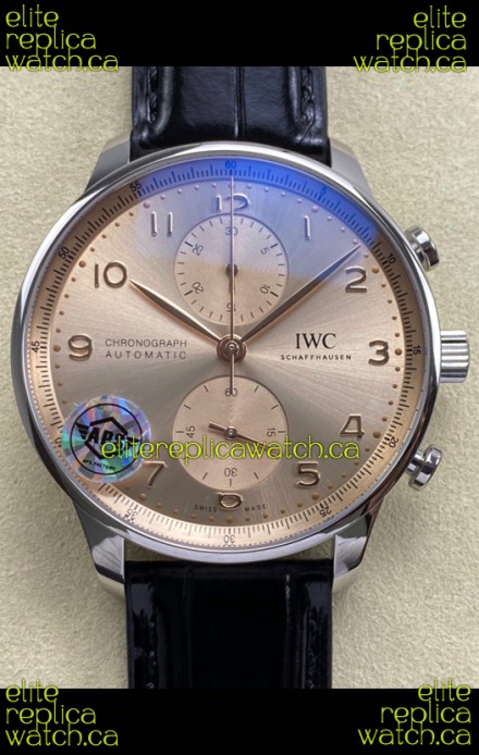 IWC Portuguese Chronograph Champange Dial Super Clone Watch 