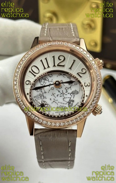 Jaeger-LeCoultre Rendez-Vous Rose Gold Super Clone Watch 