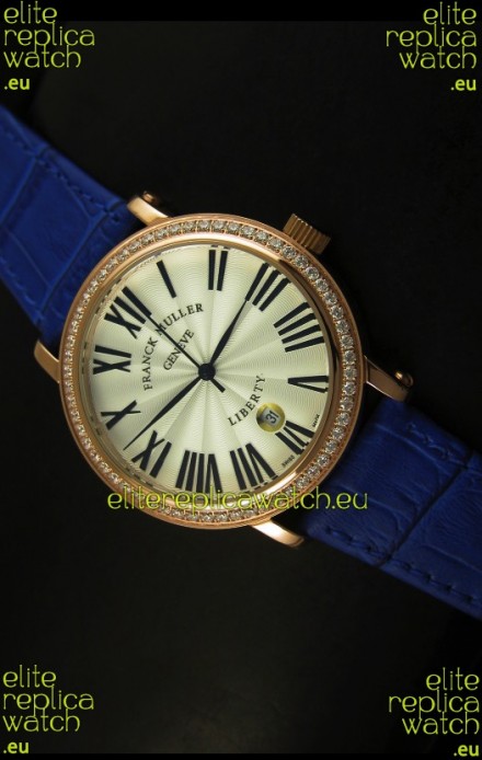 Franck Muller Master of Complications Liberty Japanese Watch in Purple Strap