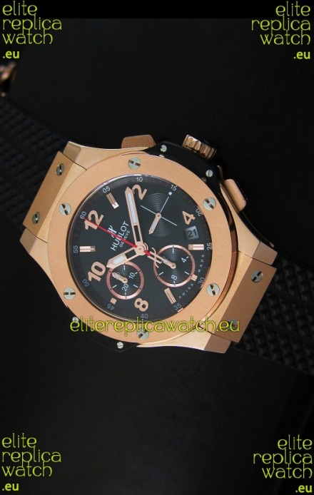 Hublot Big Bang Pink Gold Casing Swiss Watch 40MM - 1:1 Mirror Replica 