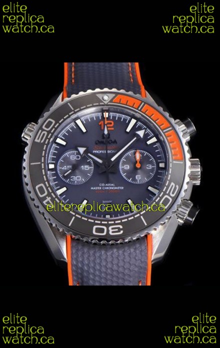 Omega Speedmaster Planet Ocean Grey Dial Orange/Grey Bezel Super Clone Watch 