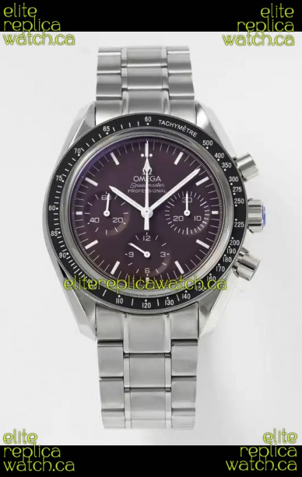 Omega Speedmaster Moonwatch Burgundy Dial 42MM Super Clone Watch