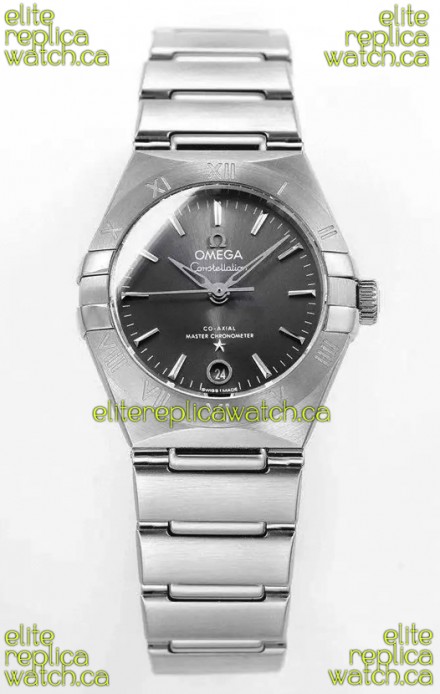 Omega Constellation 29MM Stainless Steel Grey Dial Automatic Super Clone Watch 
