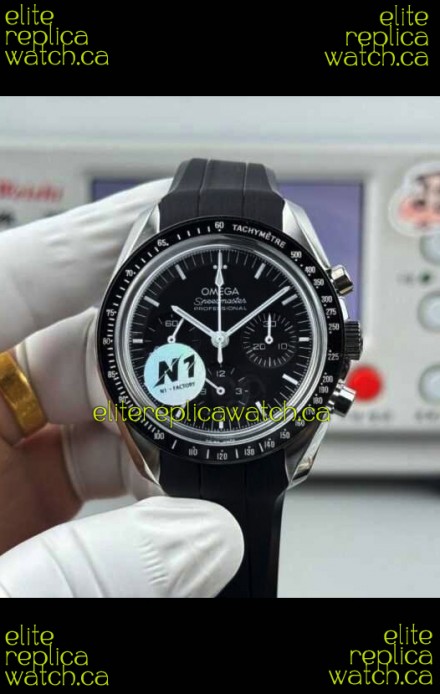 Omega Speedmaster Moonwatch Chronograph Black Dial Super Clone Watch 