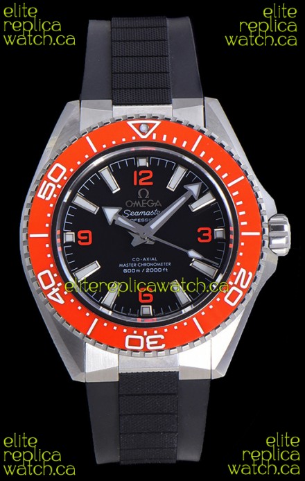 Omega Seamaster Planet Ocean Orange Bezel Rubber Strap 42MM Super Clone Watch 