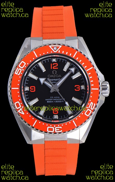 Omega Seamaster Planet Ocean Orange Bezel Rubber Strap 42MM Super Clone Watch 