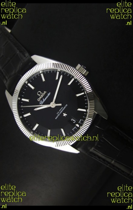Omega Globemaster Co-Axial Swiss Black Dial Stainless Steel - 1:1 Mirror Replica Watch
