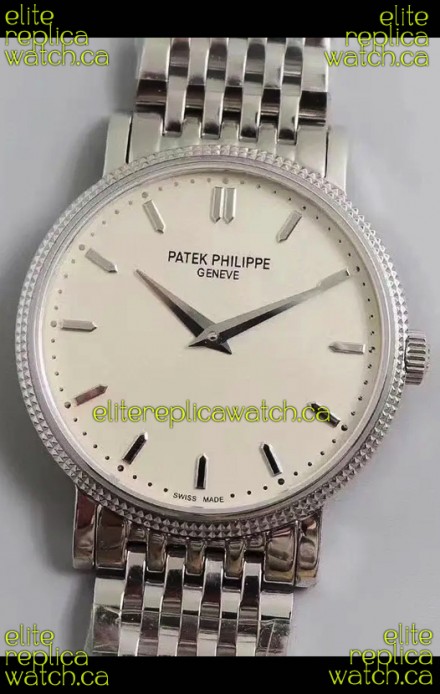 Patek Philippe Calatrava 5120G Stainless Steel White Dial Super Clone Watch 
