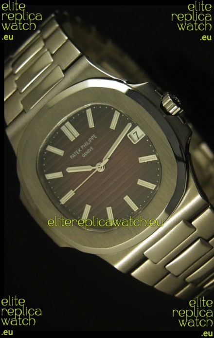 Patek Philippe Nautilus 5711 Jumbo Swiss Watch Burgundy - 1:1 Ultimate Mirror Replica