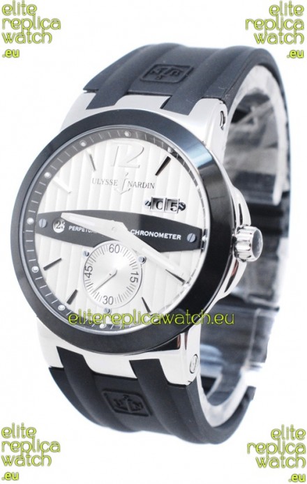 Ulysse Nardin Executive Dual Time Steel Black Watch