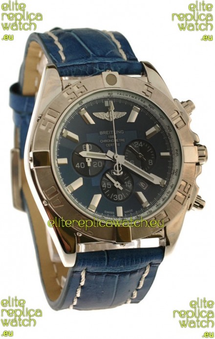 Breitling 1884 Chronometre Japanese Replica Watch in Blue