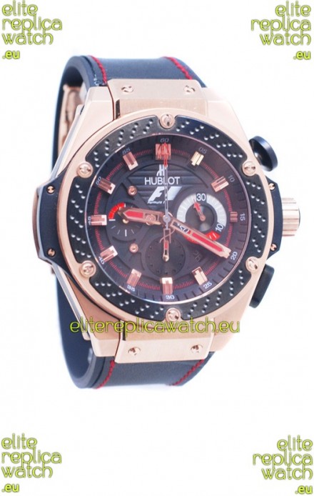 Hublot Big Bang F1 King Power Swiss Replica Rose Gold Watch