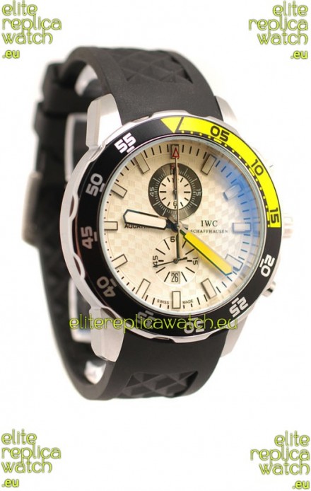 IWC Aquatimer Japanese Replica Watch in White Dial