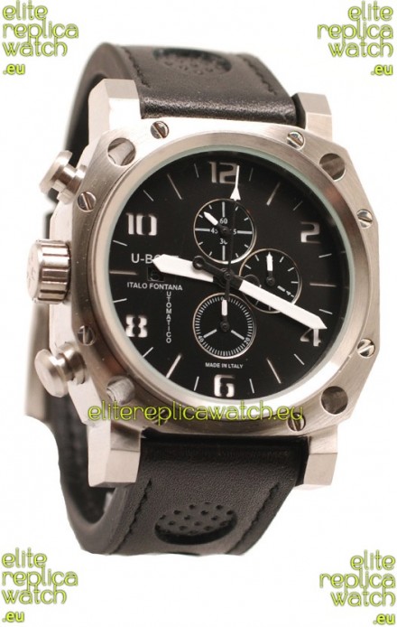 U-Boat Thousand of Feet Japanese Replica Watch in Black Dial