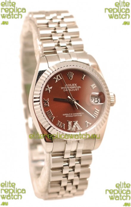 Rolex Oyster Perpetual Datejust Diamonds VI Japanese Replica Watch -36MM