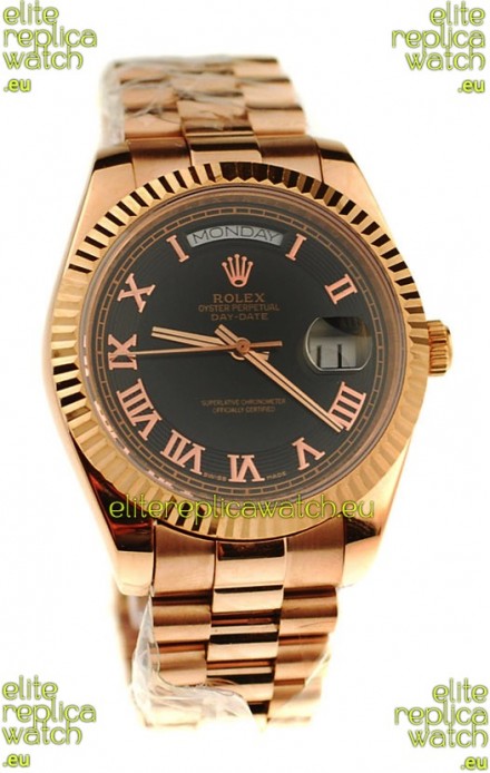 Rolex Day Date Pink Gold Swiss Replica Watch