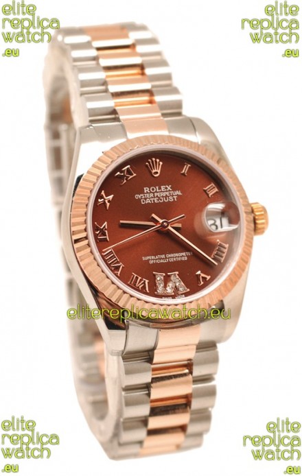 Rolex Oyster Perpetual Datejust Diamonds VI Japanese Replica Watch -36MM