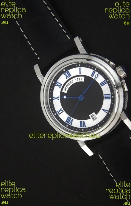 Breguet De La Marine Swiss Replica Watch in Black & White Dial
