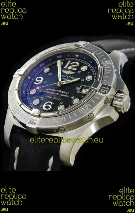 Breitling Superocean Steelfish Swiss Replica Watch in Black Dial