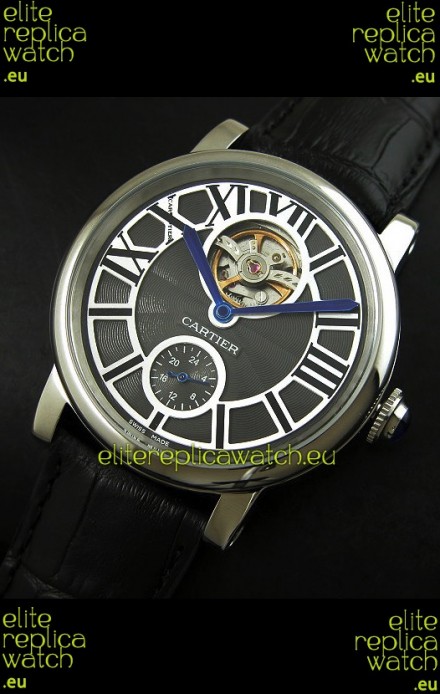 Ballon De Cartier Flying Tourbillon Japanese Replica Watch - Steel Case
