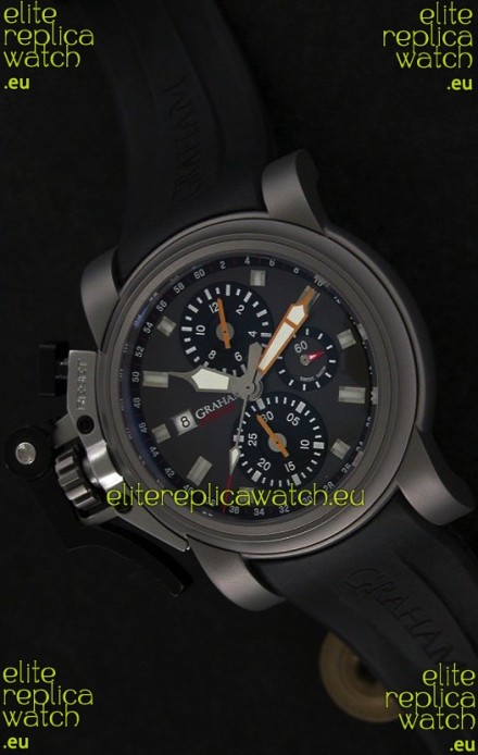 Graham Chronofighter Swiss Replica Watch in Grey Dial