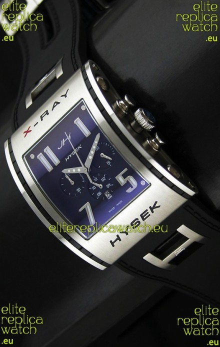Jorg Hysek X- Ray Japanese Replica Watch in Blue Dial