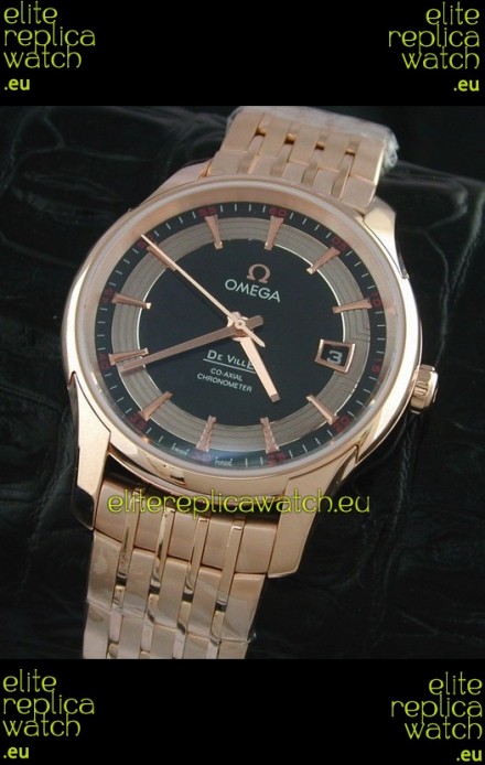 Omega De Ville Hour Vision Watch in Black Dial
