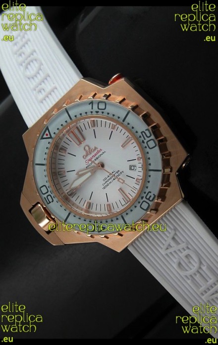 Omega Seamaster Ploprof Swiss Watch in Pink Gold Case