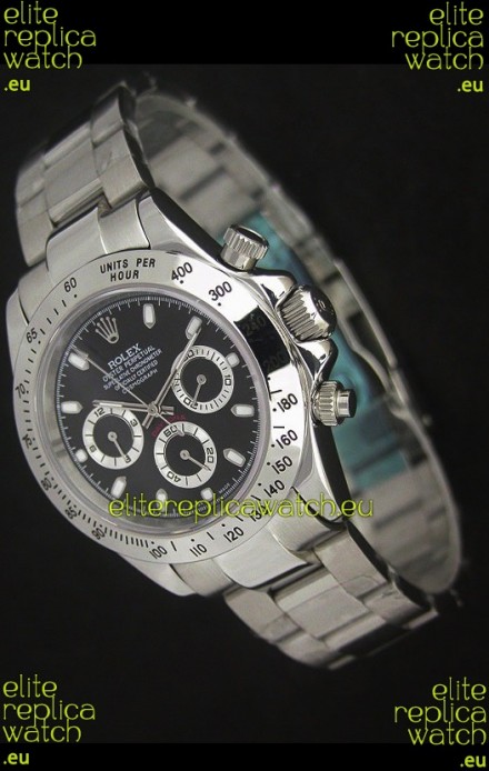 Rolex Daytona Japanese Replica Watch in Black Dial
