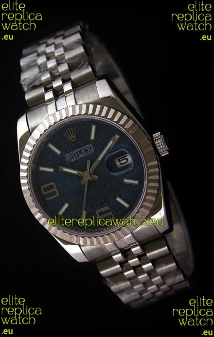 Rolex Datejust Mens Swiss Replica Watch in Blue Dial