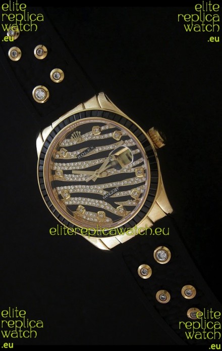 Rolex DateJust Gold Diamond Japanese Replica Watch
