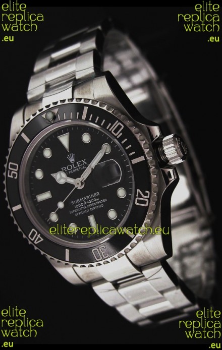 Rolex Submariner Swiss Replica Watch in Black Bezel - Ceramic Bezel Watch