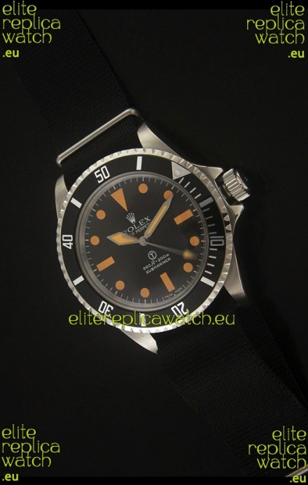 Rolex Vintage Submariner Japanese Replica Watch in Orange Markers