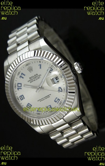 Rolex Replica Datejust Mens Swiss Watch in Arabic Numerals Dial - 41MM