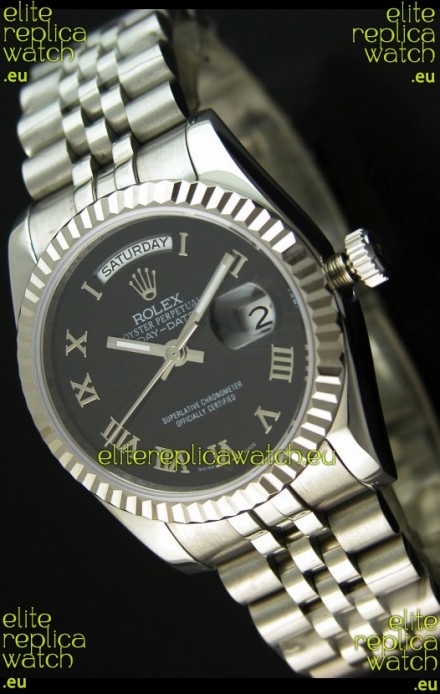 Rolex Replica Datejust Mens Swiss Watch in Black Dial - 41MM
