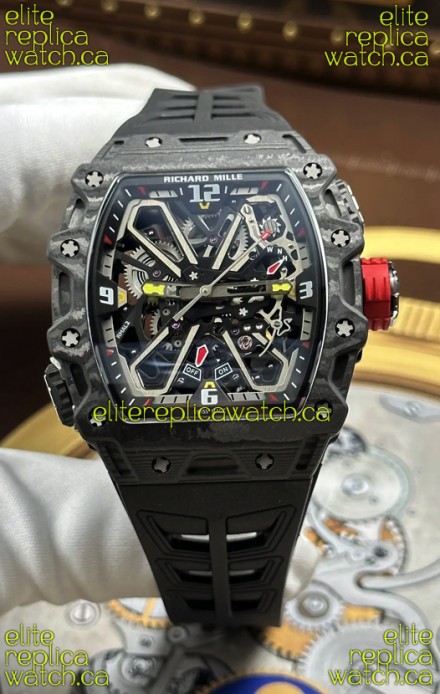 Richard Mille RM35-03 Rafael Nadal Edition Black Carbon Super Clone Watch 
