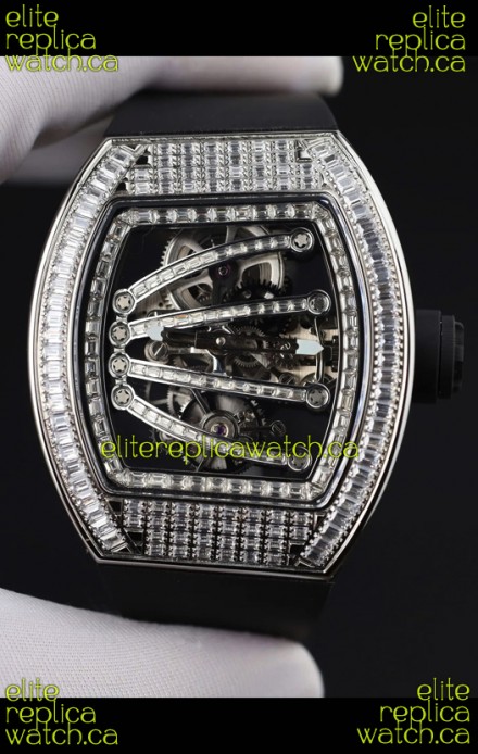 Richard Mille 59-01 Iced Out Casing Super Clone Watch 