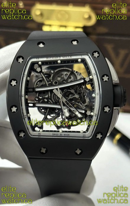 Richard Mille RM61-01 Black Ceramic FREE SPRUNG MVMNT Super Clone Watch