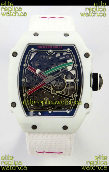 Richard Mille RM67-02 White NTPT 37 Grams CRMA7 Clone Movement 