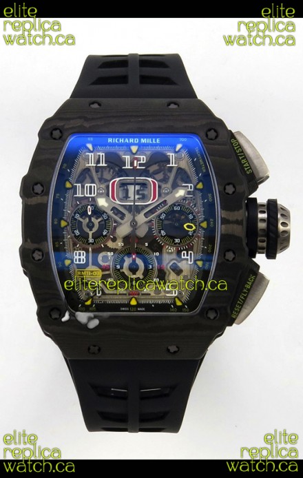 Richard Mille RM11-03 Black Carbon TPT Case Super Clone Watch 