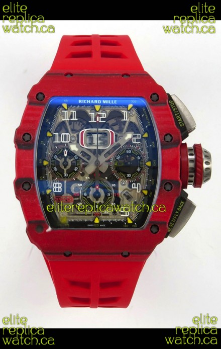 Richard Mille RM11-03 Red Carbon TPT Case Super Clone Watch 
