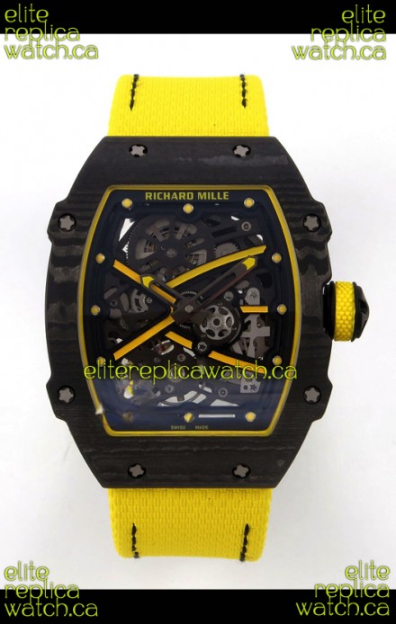 Richard Mille RM67-02 Black NTPT Velcro Strap CRMA7 Clone Movement 