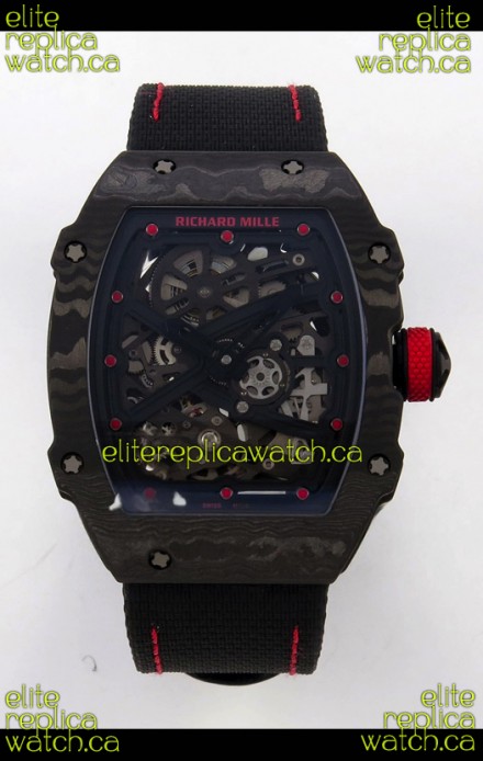 Richard Mille RM67-02 Black NTPT Velcro Strap CRMA7 Clone Movement 