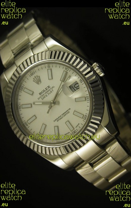 Rolex Datejust Swiss Watch in White Dial - 2836-2 ETA 