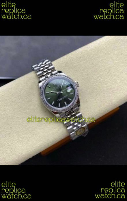Rolex Super Clone Datejust 31MM Green Dial Jubilee Super Clone Watch