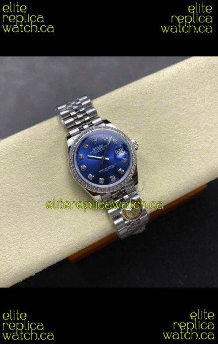 Rolex Super Clone Datejust 31MM Blue Dial Jubilee Super Clone Watch 