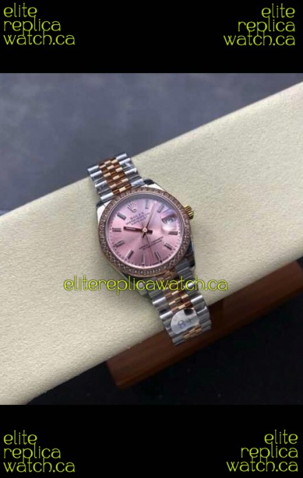 Rolex Super Clone Datejust 31MM Champange Dial Rose Gold Super Clone Watch 