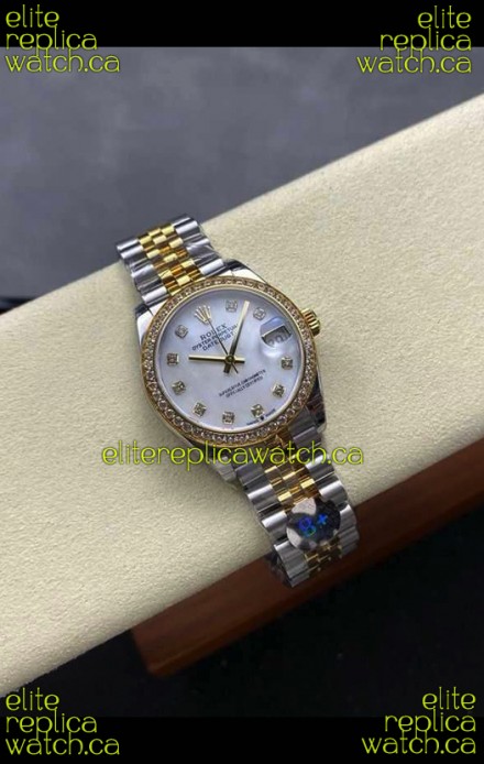 Rolex Super Clone Datejust 31MM Pearl Dial Yellow Gold Super Clone Watch 